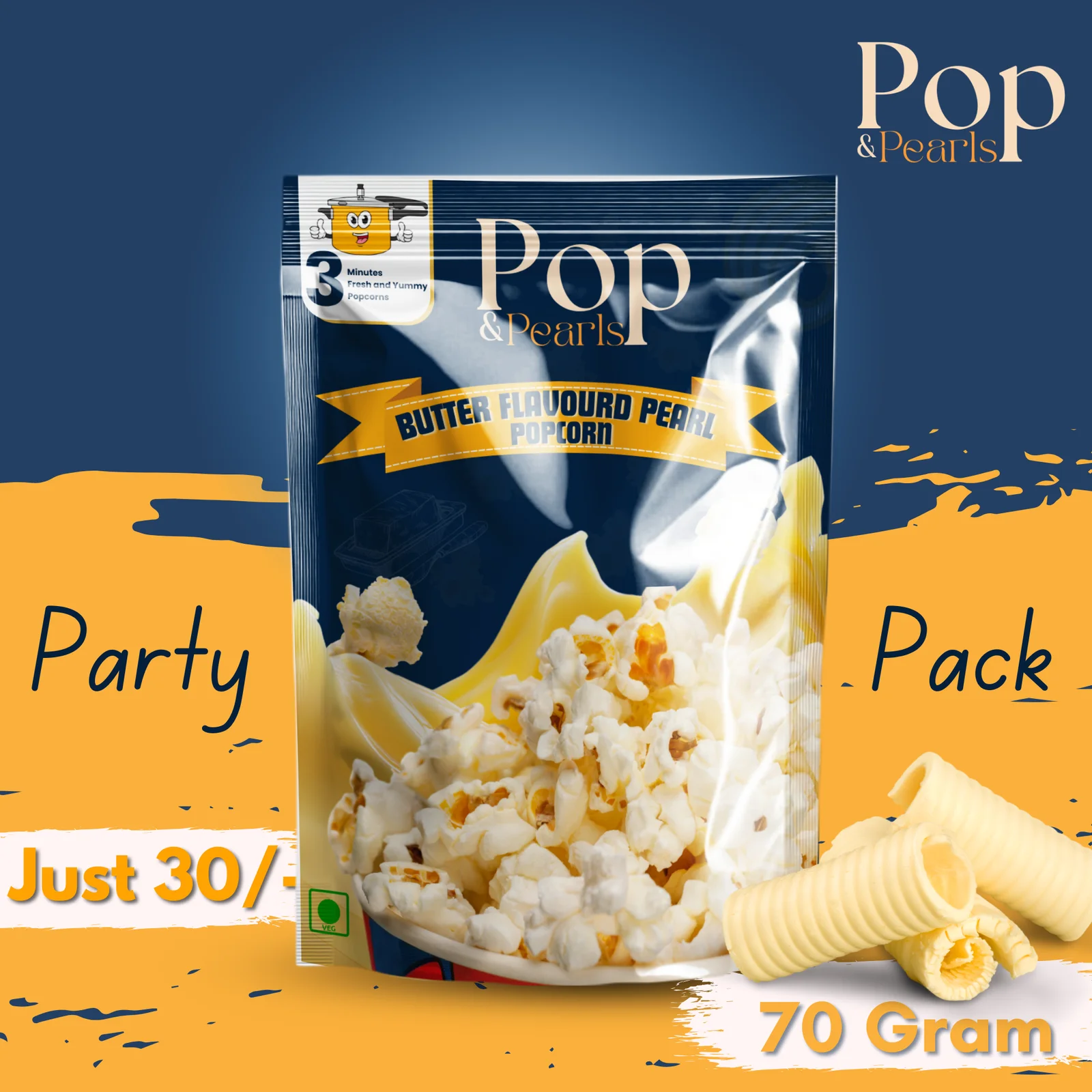 Butter Pearls Popcorn